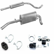 Auspuffanlage Endtopf Mitteltopf VW Lupo 1.0i 50PS 1.4i 60PS + MONTAGESATZ