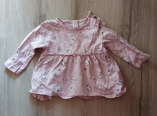 sweatshirt Oberteil Shirt Gr. 68 Rosa Bär Pinguin