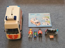 Playmobil 6685 City Life Ambulanz Set mit Blinksirene + Box & Anleitung 