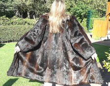 Pelzmantel k.Pelzjacke Pelz Mantel  Echtpelz Kanin Nerz? Flauschig 40 42 44