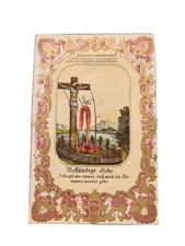 Spitzenbild Holy Card Heiligenbild Andachtsbild Coloriert Santino Merlettato