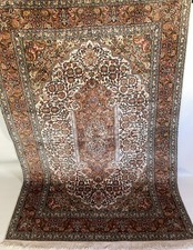 Orientteppich 100% Naturseide, handgeknüpft, Silk  Rug, Carpet 1,26 x 1,82 m