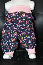 Pumphose-Jogginghose-Mitwachshose-Handmade-Gr 86 -92 -98-Bambi