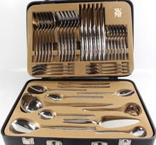 WMF Capri unvergoldet Set für 6 Pers. mit Servierteilen 41tlg im Besteckkoffer