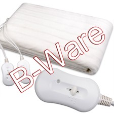 B-Ware Elektr. Heizdecke 160x140 cm Heiz Matte Wärmedecke Decke Bett 2 Zonen