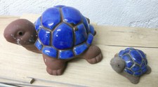 Figuren "Schildkröten" - TerracottaSteingut - wetterfest - Länge 7cm & 15 cm