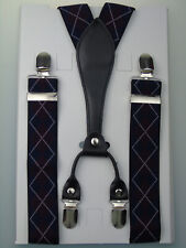 Y-Hosenträger 35 mm breit mit Lederrückenstück versch. Farben wählen