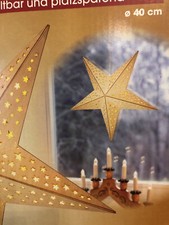 Neu OVP Christmaxx aus TV Werbung 3 LED Weihnachtssterne Stern  Holz handgemacht