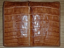 Geldbeutel Original Krokodil Leder