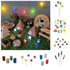 Miniatur Party Zubehör, Luftballons Raketen 2-4cm, Wichtel Deko für Silvester ua