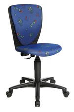 Kinder Schreibtisch Stuhl Büro Drehstuhl Topstar S´cool blau bunt B-Ware