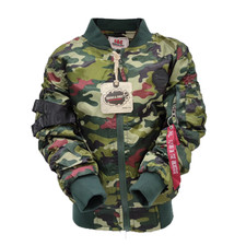 Squared&Cubed Jacke Camouflage Kinder Bomberjacke Gr.110-158 Q07