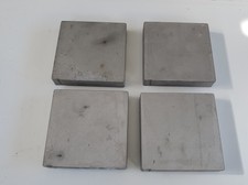 Blech Flachmaterial t 20 mm flach Edelstahlzuschnitt 1.4301 112 x 112 mm 4 stück