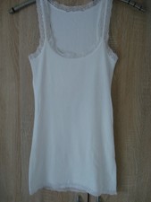 Tom Tailor Tank Top, Unterhemd, Spitze Neu, XS, Weiß