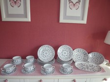 Speisegeschirr (Service) indisch blau - Jäger Eisenberg Original blau SAKS 