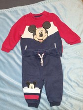 Baby Jungen Set Gr 68 Disney Mickey C&A Blau Rot