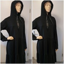  SÜßES SWEATKLEID   KAPUZENKLEID HÄNGERCHEN SCHWARZ   NEU XL   42 44