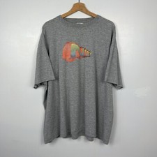 Nike darlegen Vintage T-Shirt, Early 00s silber/grau Etikett, Größe XXL 2xl