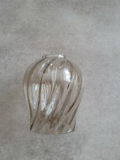 Glas Lampenschirm/ Ersatzglas Schirm /alt- gebraucht beige/braun