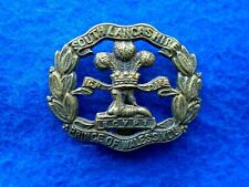 South Lancashire (Prince of Wales "freiwilligen) Messing Cap Badge, Repro.