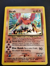 Pokemon Karte Ho-oh 7/64 Neo Revelation Holo Swirl Great Condition