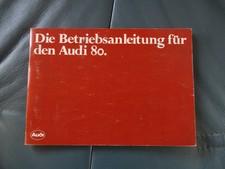 Original Audi 80 Betriebsanleitung 8.1982 ungelesenes Exemplar