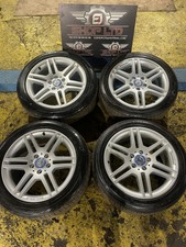 MERCEDES C-KLASSE W204 AMG 17"" ZOLL ALUFELGEN REIFEN 6 MM GENERALÜBERHOLT GESTAFFELT