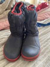 CROCS JUNGE MÄDCHEN UNISEX AFTER SKI REGENSTIEFEL WELLINGTON BOOTS WINTER 12 C