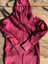 Bench Damen Mädchen Sweatjacke mit Kapuze rot-/ Pink meliert Gr S Kapuzenjacke