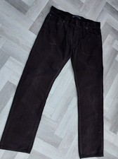 Reiss braune Herrenhose Cord gerade Beine Größe W32 L32 Nadelkordel