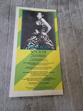 (TPGL5) ANZEIGE 11X4" DIANA ROSS: ""SO NAH"" LIEDWÖRTER 