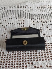 Vintage Lippenstiftetui mit Spiegel schwarz 9x3cm