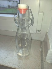 ALTE KLEINE GLASFLASCHE  mit BÜGELVERSCHLUSS