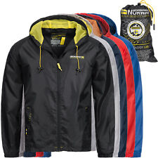 Geographical Norway Jacke Herren Regenjacke Windbreaker Outdoor mit Tasche OMBOA