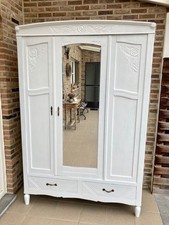 Prunkvoller Shabby Jugendstil Kleiderschrank (Versand Moglich)