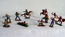 INDIANER und COWBOYS Hersteller unbekannt _ 11 Figuren
