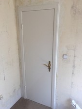 Zimmertür + Zarge weiß Holz Top Zustand Tür Alt Holztür