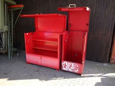 Gefahrstoff-Station lackiert geschlossen Haube Fass Packet Station Lager Regal