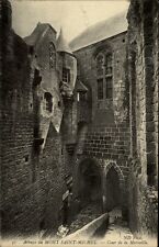 Mont Saint-Michel France CPA ~1910/20 Abbaye La Tour Merveille Partie im Kloster