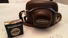 Kamera Voigtländer Vitomatic 1a mit Color-Skopar 2,8/50 Tasche und Gelbfilter