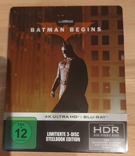 Batman Begins -4K UHD + Blu-ray Steelbook, neuwertiger Zustand! 