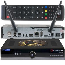 OCTAGON SF8008 4K UHD E2 DVB-S2X & DVB-C/T2 Linux Combo Receiver USB WLAN