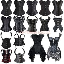 Schwarz Dessous Corsage vollbrust Korsett Korsage Bustier korsagenkleid Kostüm