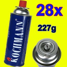 28 x Gas Butan Gaskartuschen Gaskocher Campingkocher Bunsenbrenner 227g Butangas