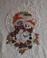 Fensterbilder "Weihnachten / Winter" / Echte Plauener Spitze