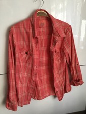 TCM Outdoorbluse mit Stretchanteil und Krempelärmeln 36 Koralle Trekking