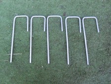 5 x Zelt Heringe SCHWERLAST Stahl Festzelt Plane Boden Stakes 300mm x 10mm