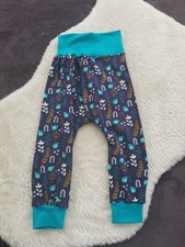 Pumphose Mitwachs-/ Jogginghose Handmade Gr. 92/98 neu Pflanzen Mädchen 