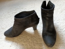 CAMPER DAMEN STIEFEL schick STIEFELETTEN BOOTS GR: 40  schwarz hinten Zipper 