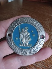 VW Autoplakette 100.000 Kilometer Hl. Christophorus, Alter unbekannt 
